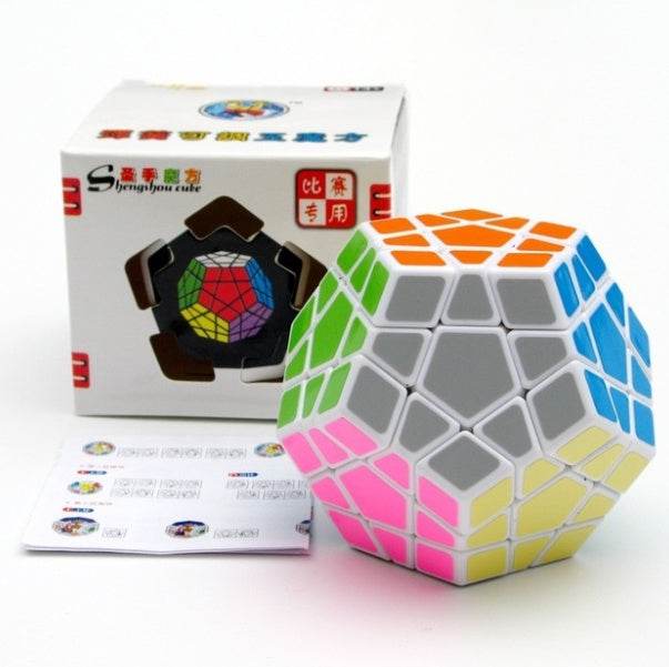 3rd Order Stickerless Dodecahedron Speed Cubes Brain Teaser Twist Puzzle Toy - Velora