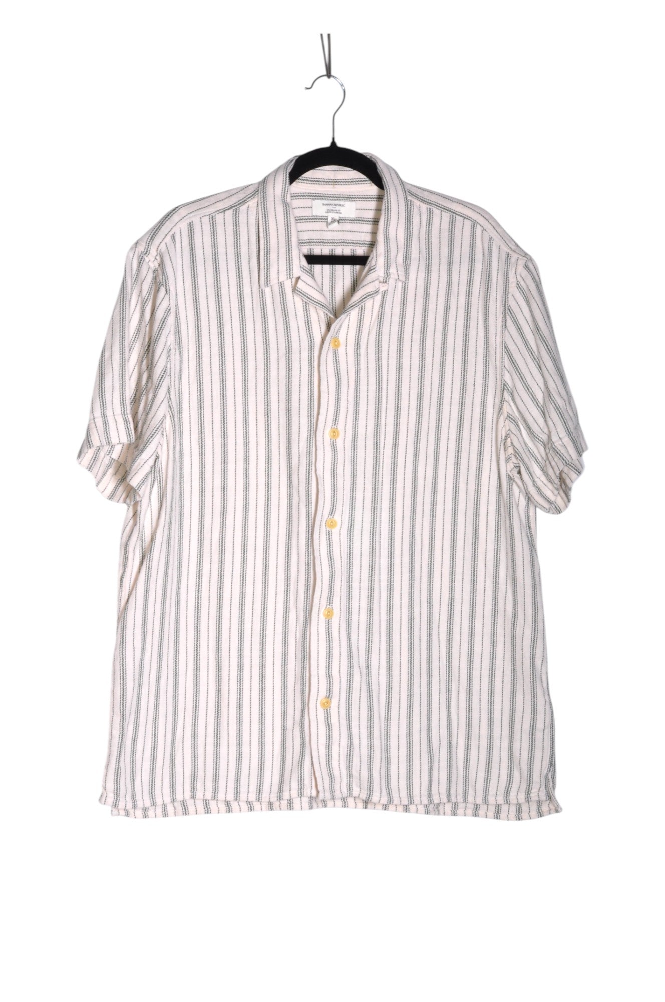 BANANA REPUBLIC Men Button Down Tops Regular fit in White - XL - Velora