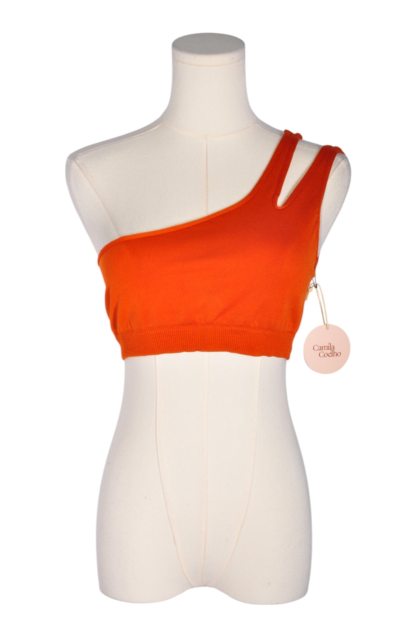 CAMILA COELHO Women Crop Tops Regular fit in Orange - L - Velora