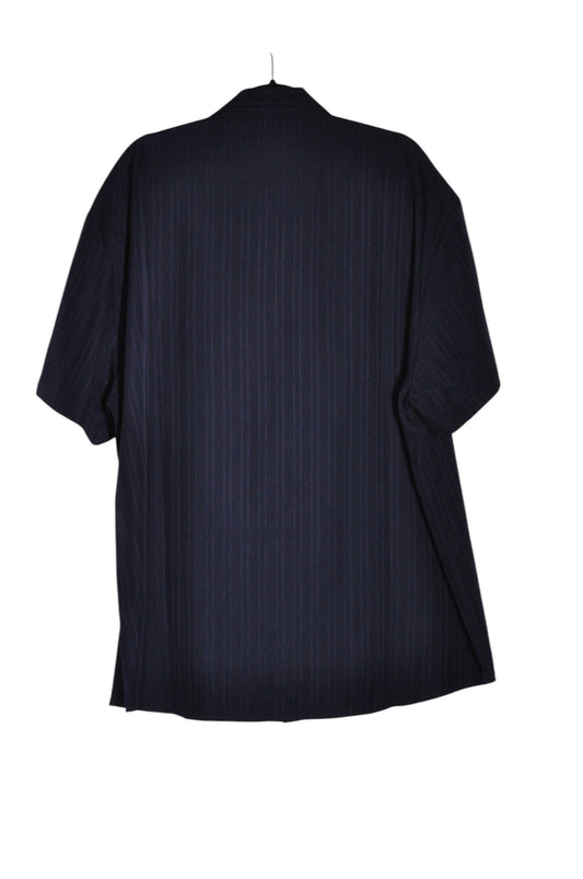 UNBRANDED Men Button Down Tops Regular fit in Black - 3XL - Velora