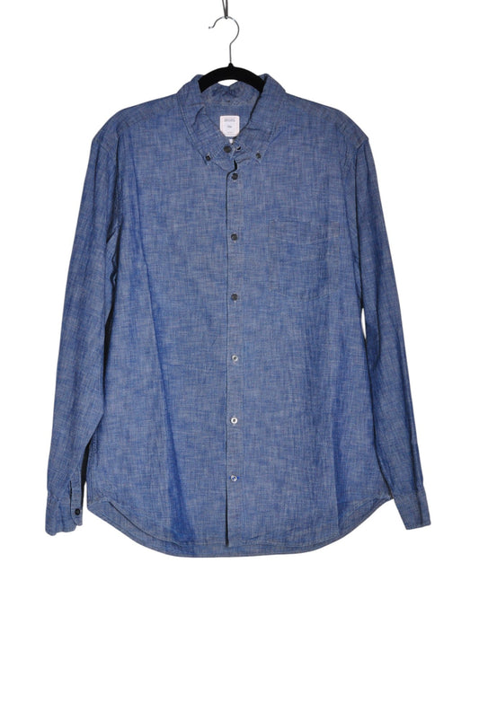 GAP Men Button Down Tops Regular fit in Blue - XL - Velora
