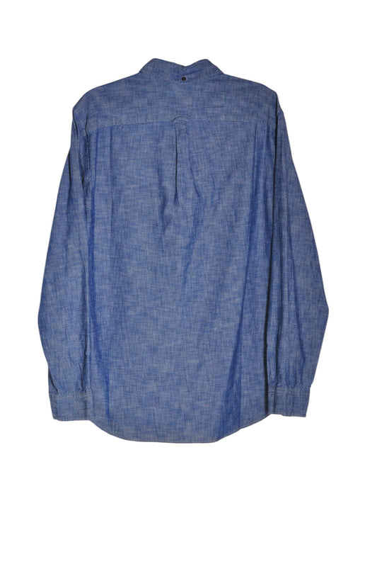 GAP Men Button Down Tops Regular fit in Blue - XL - Velora