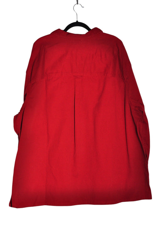 KIABI Men Button Down Tops Regular fit in Red - 5XL - Velora