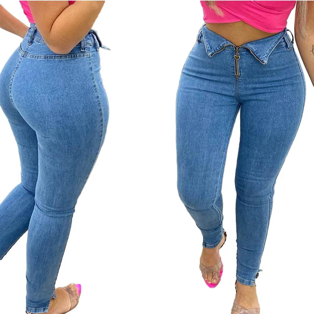 Fashion casual jeans with jeans - Velora