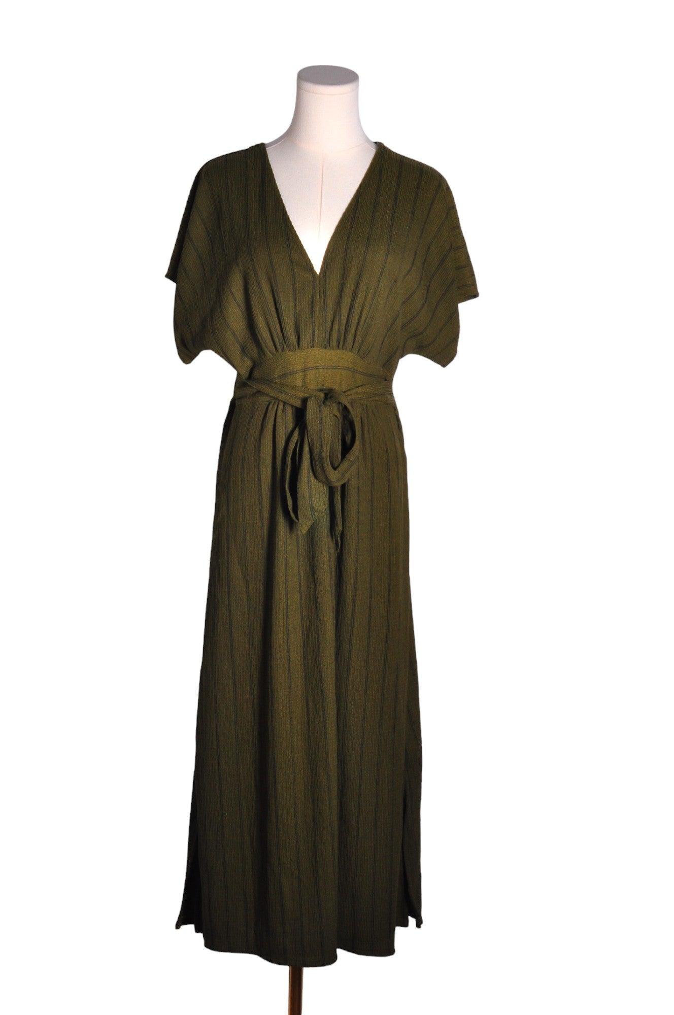 MANGO Women Wrap Dresses Regular fit in Green - S - Velora