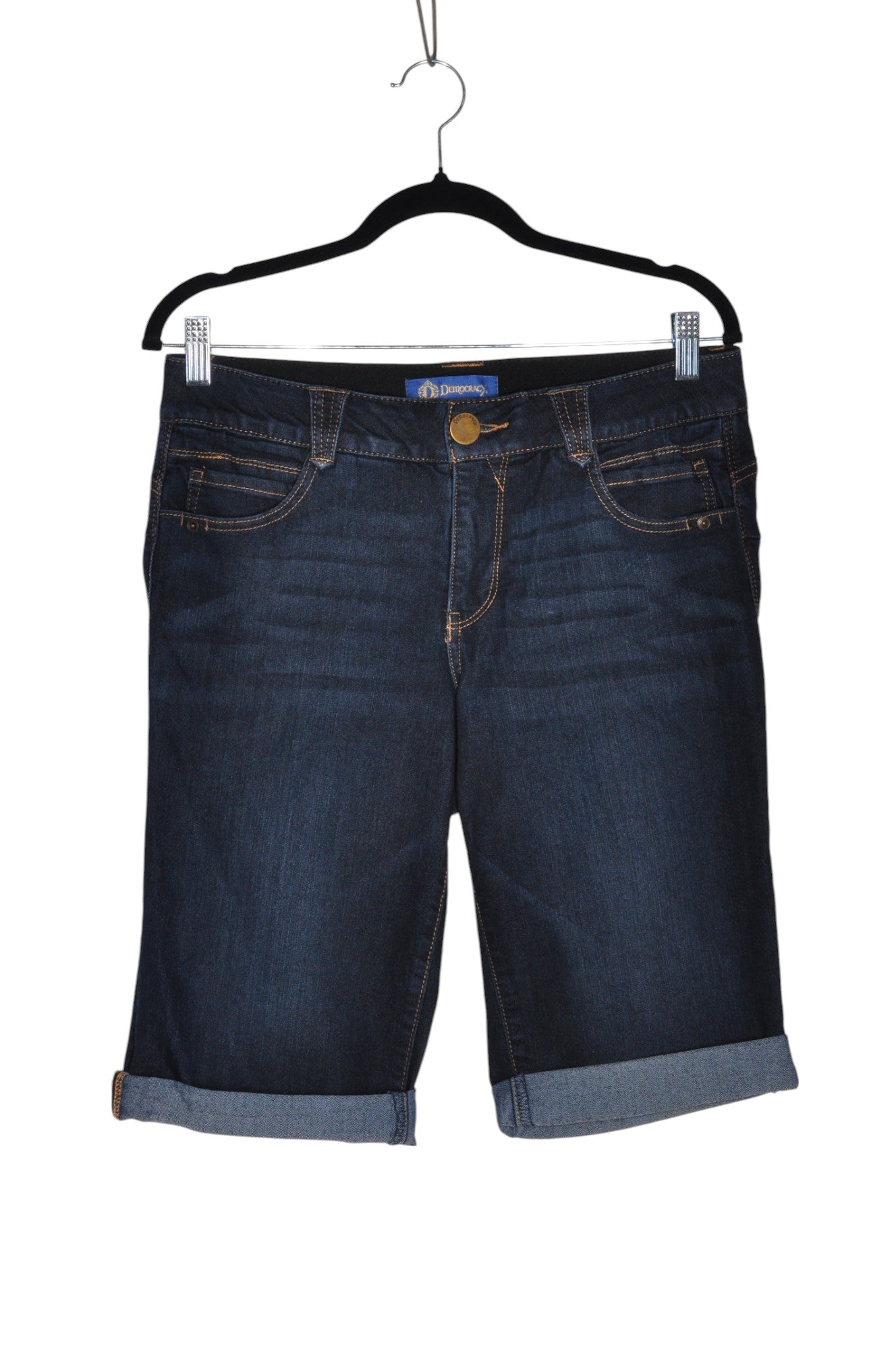 DEMOCRACY Women Denim Shorts Regular fit in Blue - 8 - Velora