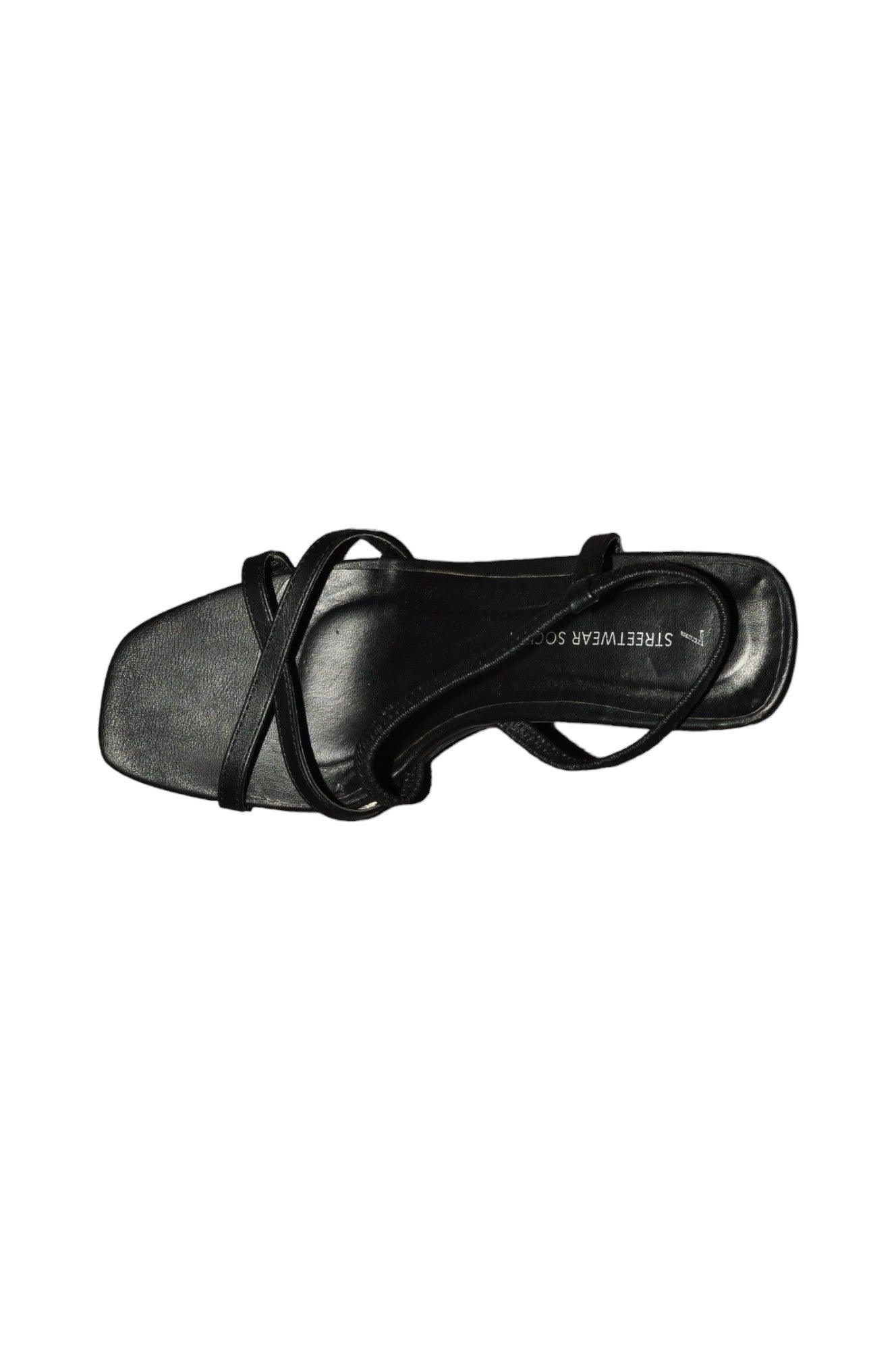 STREETWEAR SOCIETY Women Heels Regular fit in Black - 7 - Velora