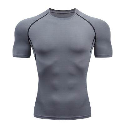 Solid color quick-drying bottoming short sleeve fitness t-shirt top - Velora