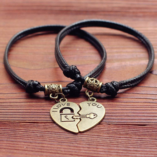 Couple bracelets girlfriends bracelets simple couple accessories - Velora