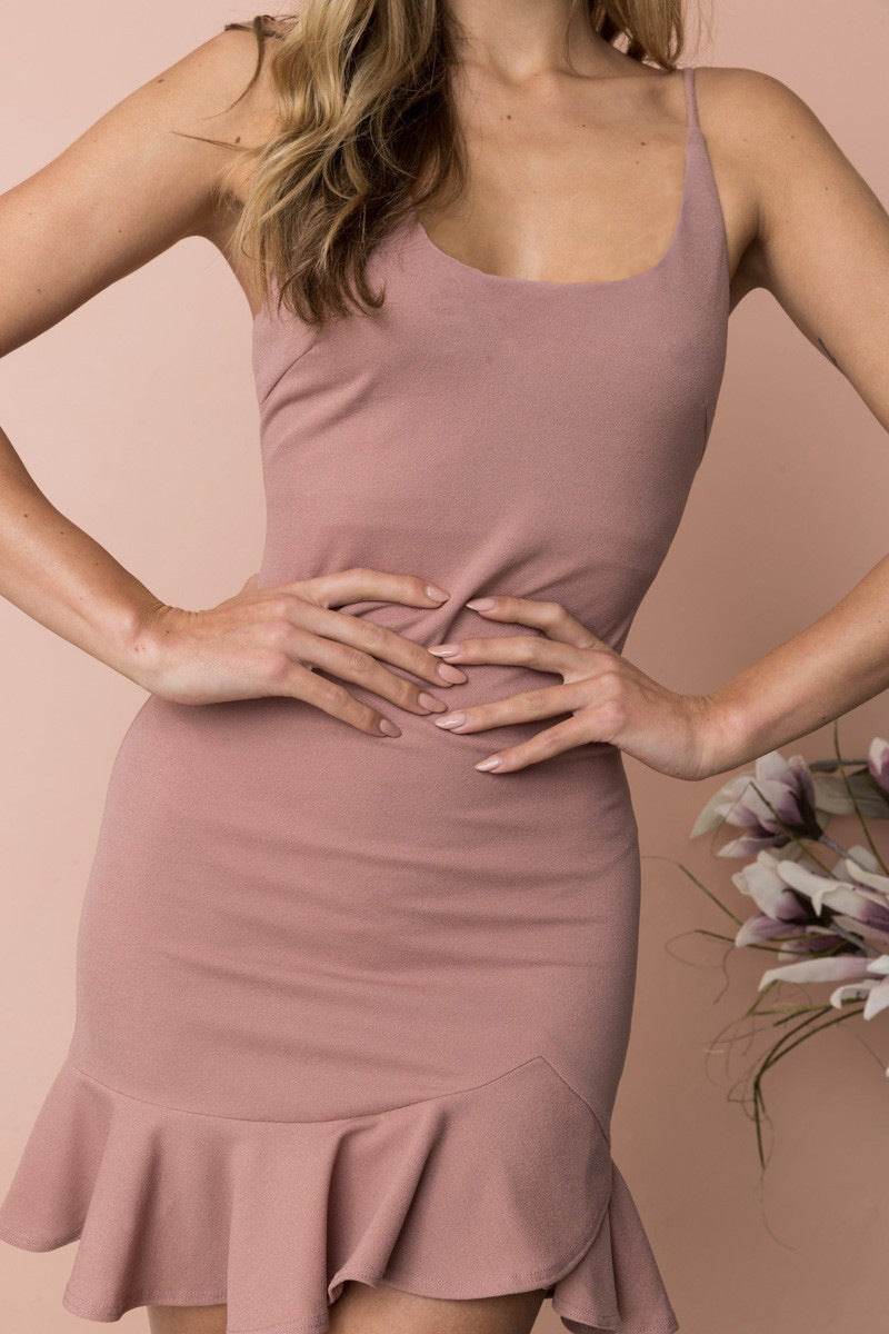 New Ruffles Trumpet Dress Women Sleeveless Spaghetti Strap Slim Summer Dress Party Short Dresses Vestidos - Velora