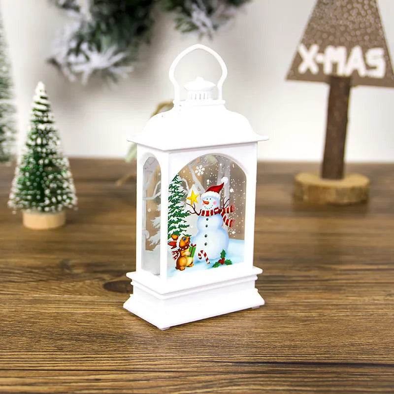Christmas Decorations Portable Christmas Light Painted Transparent Ornaments - Velora