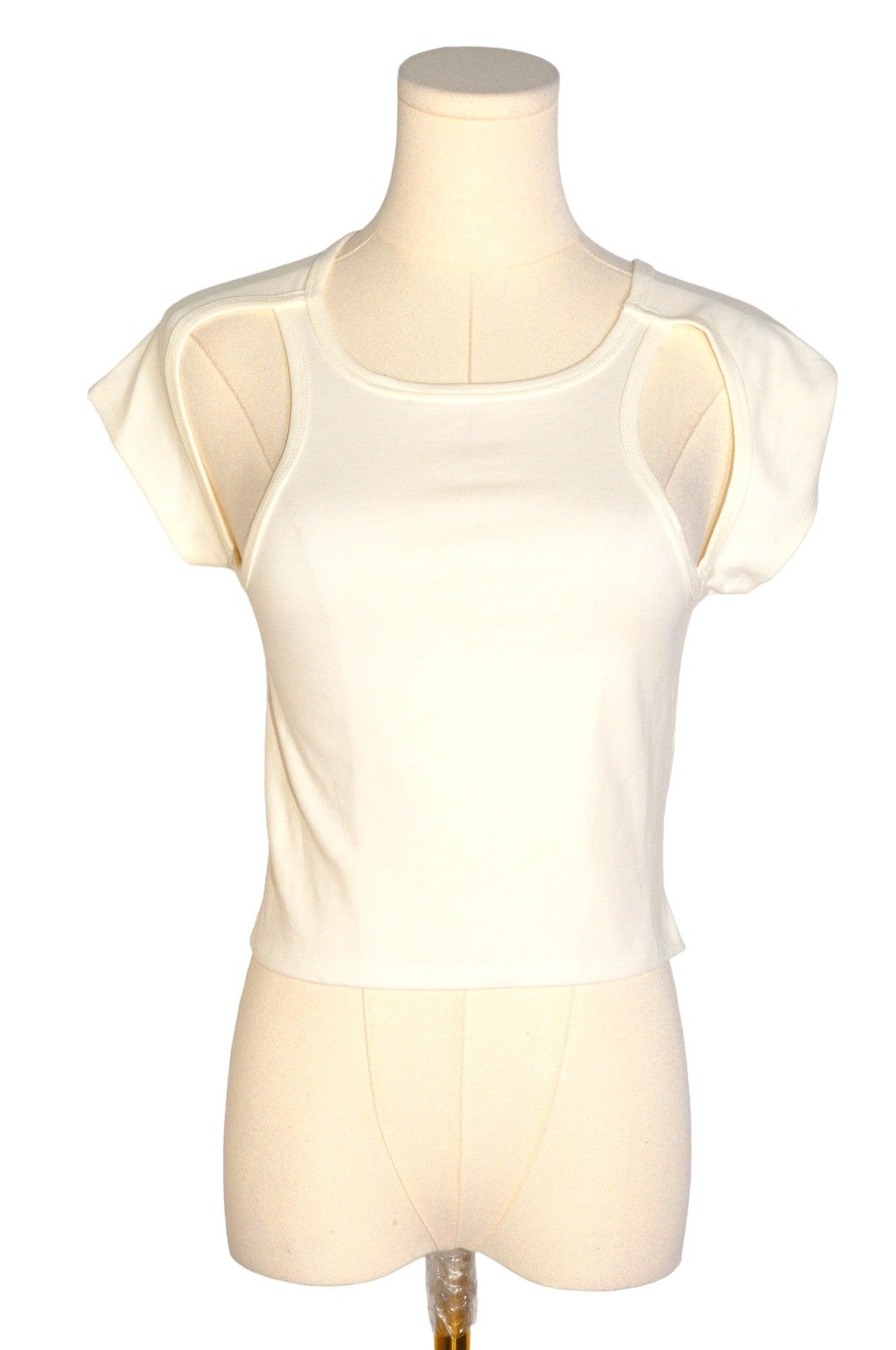 FOREVER 21 Women Crop Tops Regular fit in White - M - Velora
