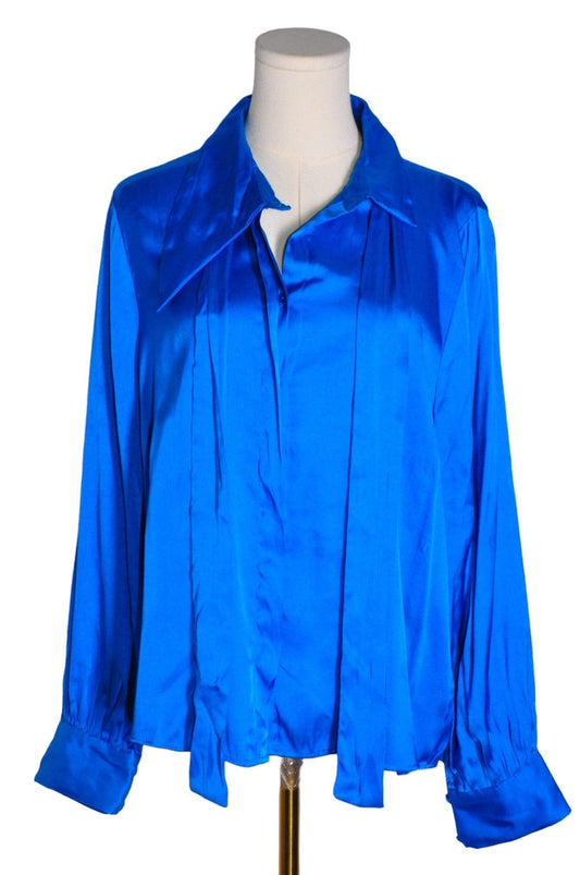 ZARA Women Blouses Regular fit in Blue - L Koop