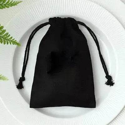 Flannel drawstring jewelry pouch Gift bag Drawstring Storage Pouch - Velora