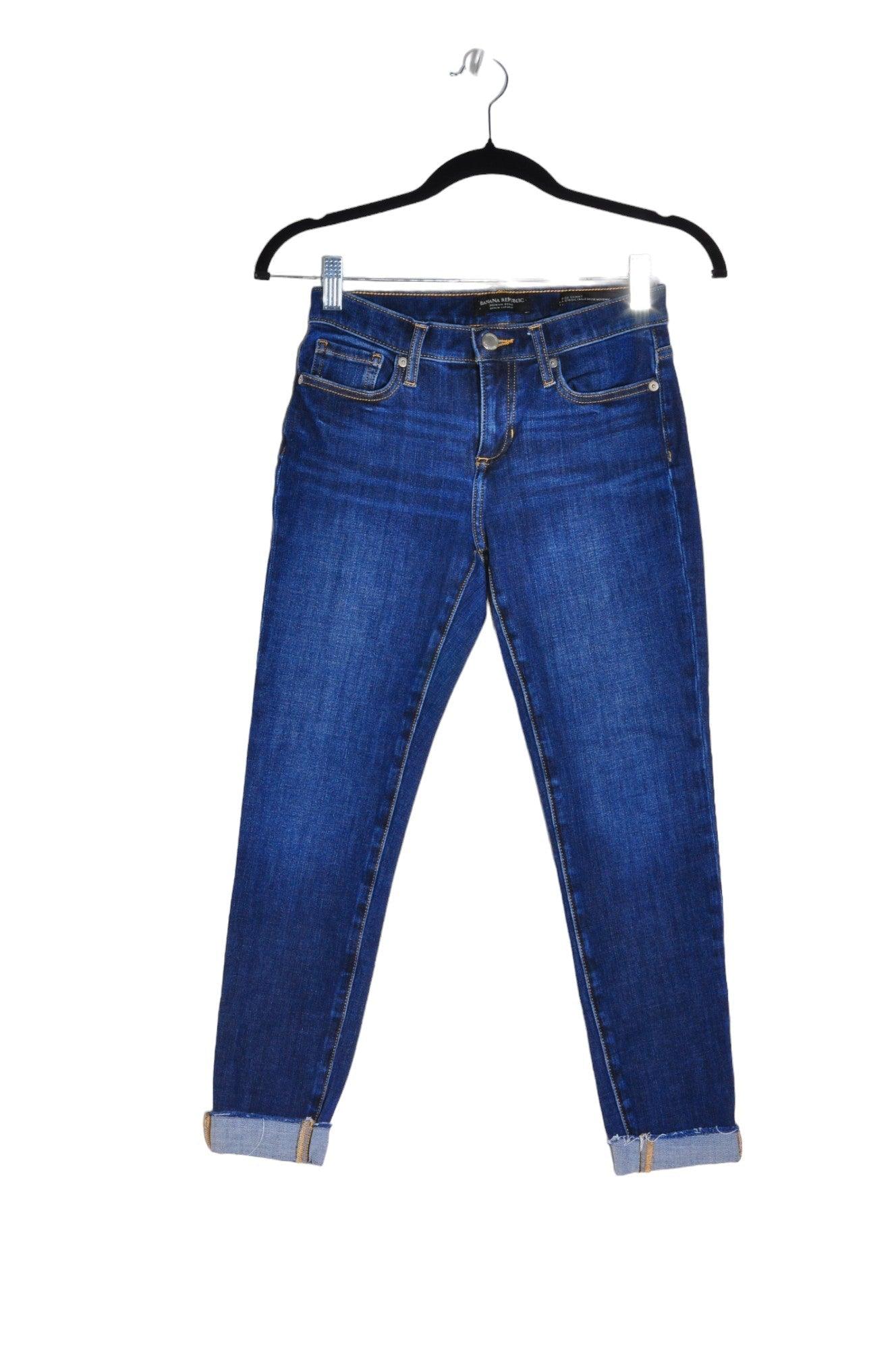 BANANA REPUBLIC Women Straight-Legged Jeans Regular fit in Blue - 24 - Velora