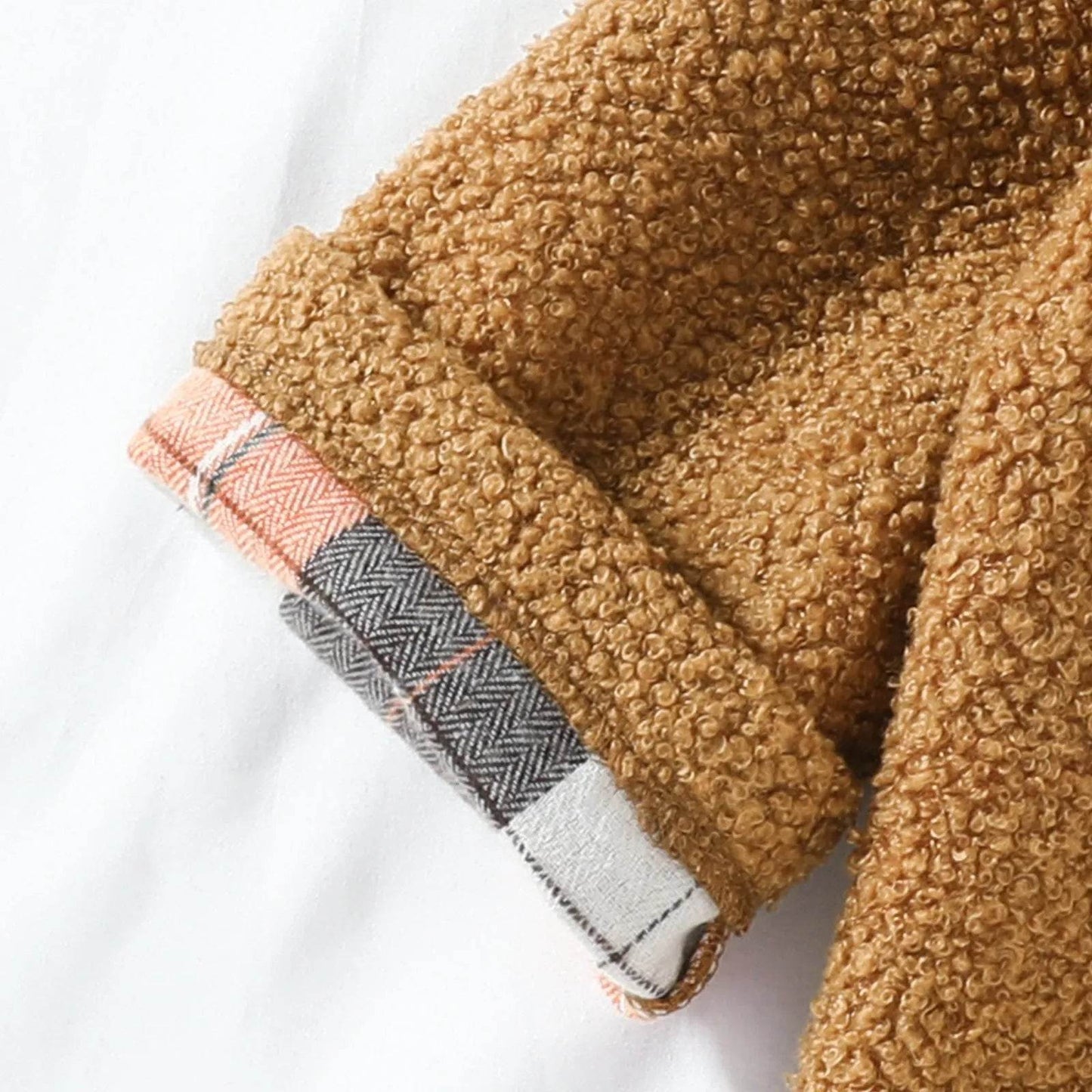 Autumn New Plush Plaid Reversible Coat - Velora