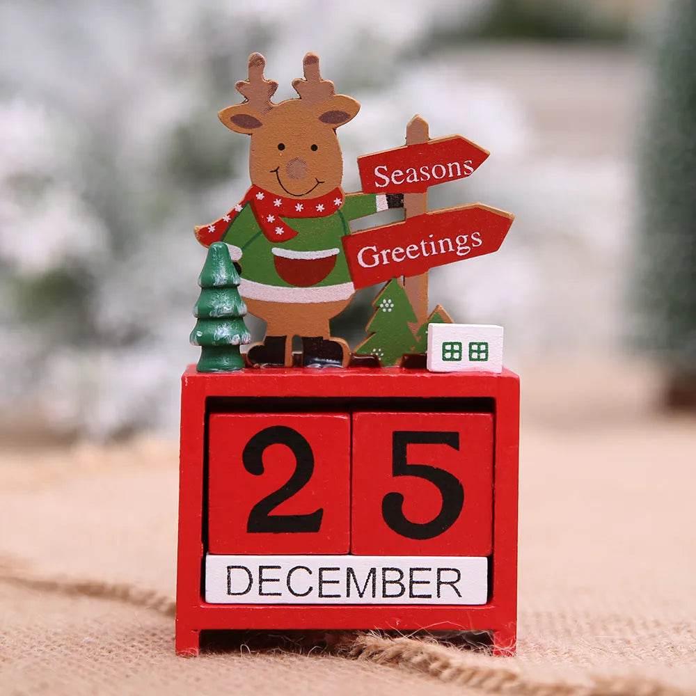 Christmas wooden calendar decorations - Velora