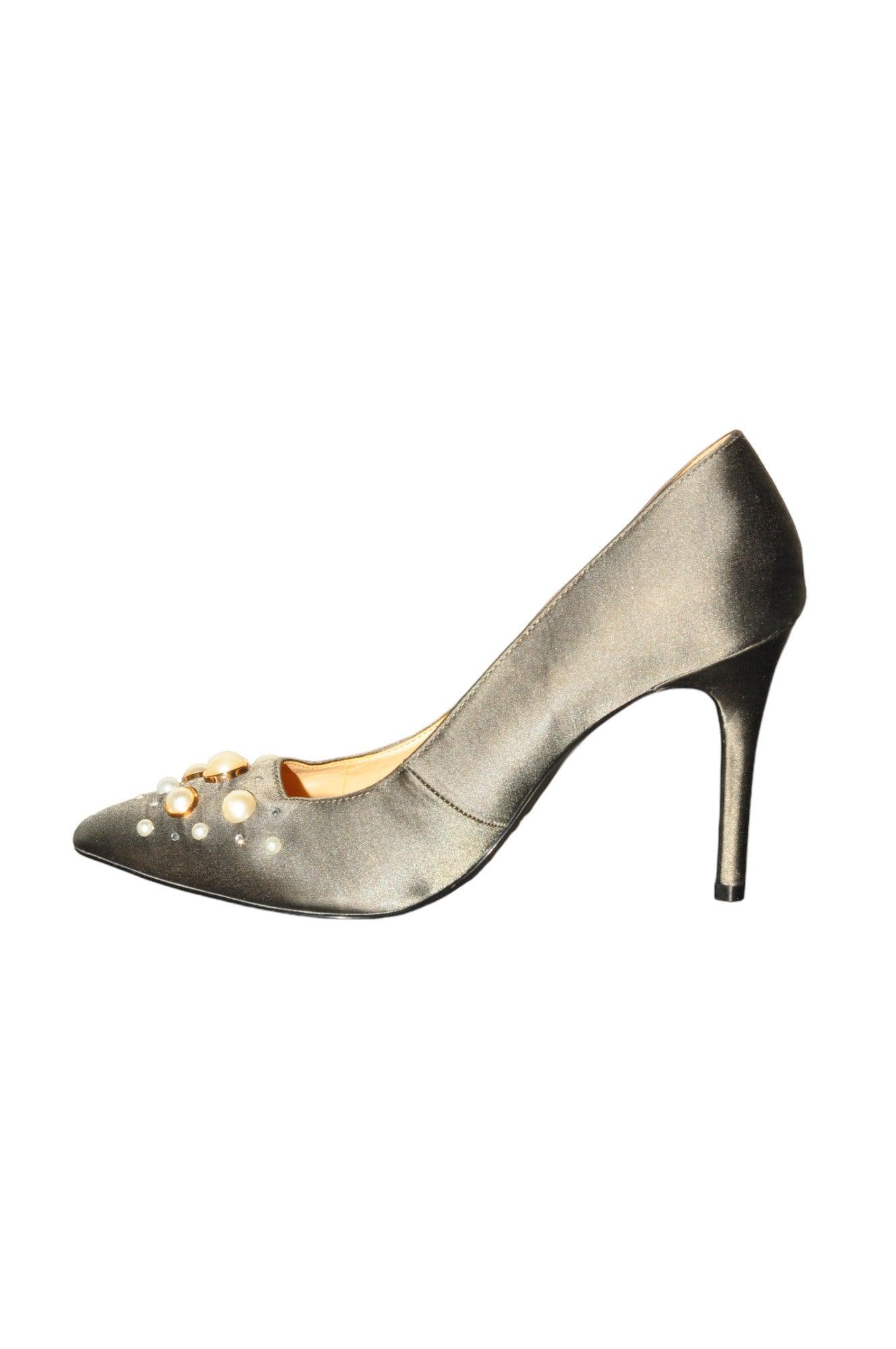 NINE WEST Women Heels Regular fit in Gray - 8.5 - Velora