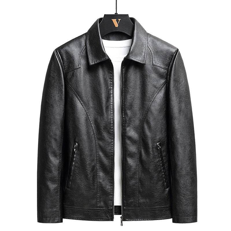 Men's Thin Leather Jacket - Velora