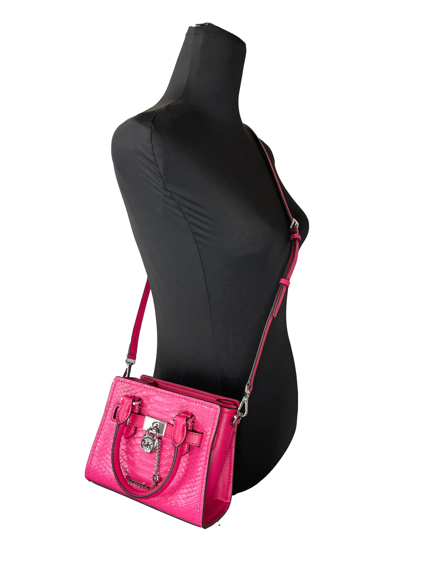 Hamilton XS Pink Snake Leather Crossbody