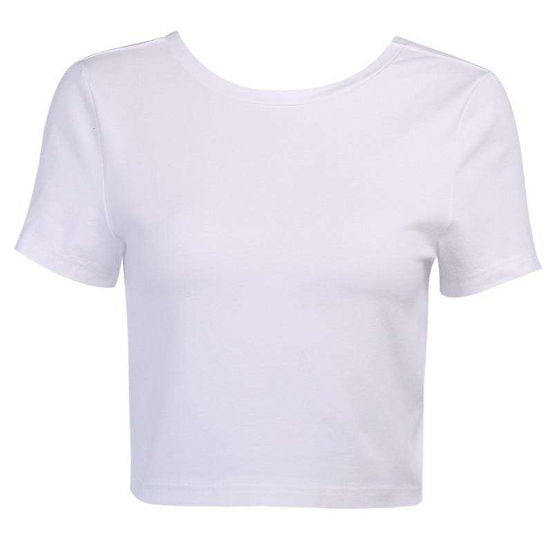 V-neck Sexy Twist Blouse Women INS New Slim Design Sense Short Tight T-shirt Trend - Velora