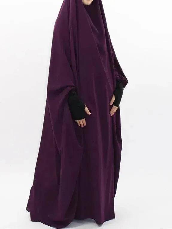 Abaya for Umrah Jalabiya for Women Plain Kaftan Abaya Arabwear for Women - Velora