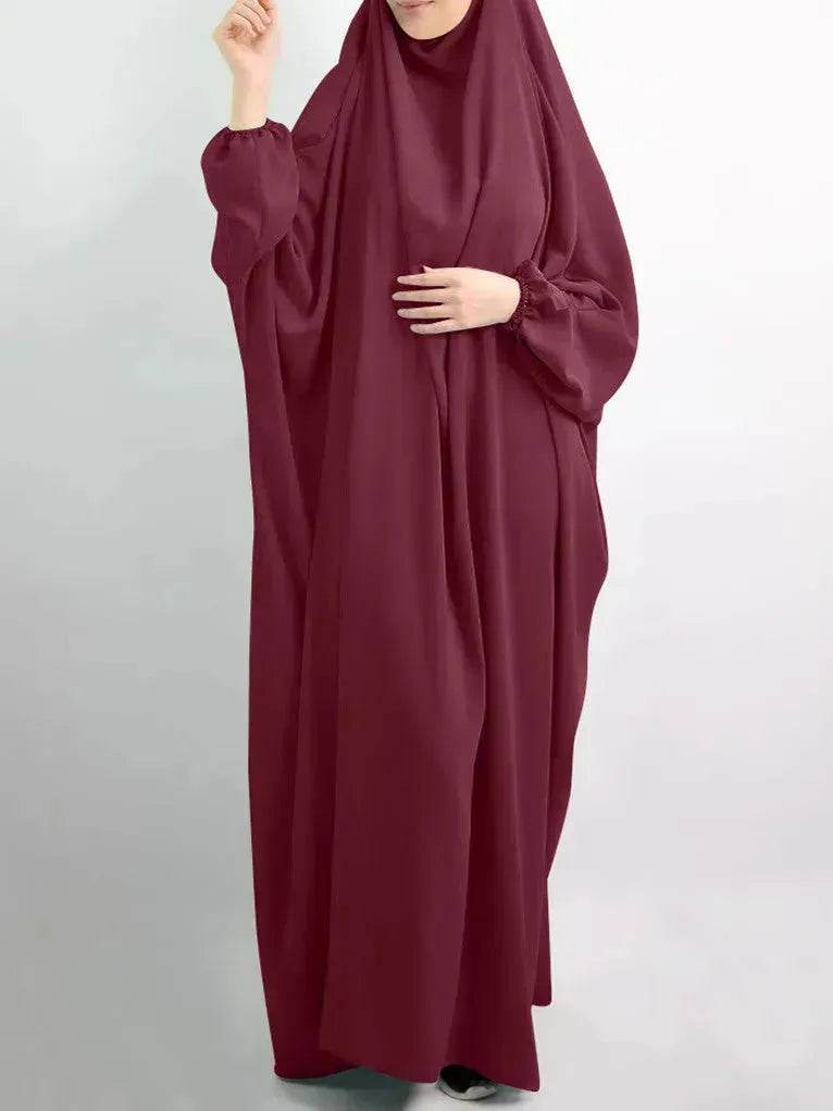 Abaya for Umrah Jalabiya for Women Plain Kaftan Abaya Arabwear for Women - Velora