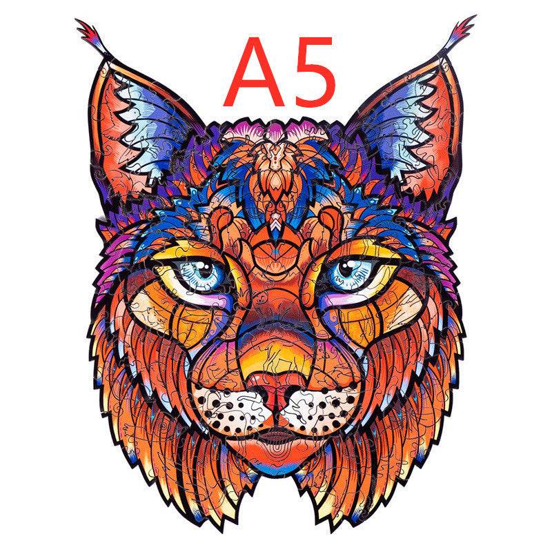 Animal Shaped Wooden Puzzle Play Toy for Kids 14 years above - Velora