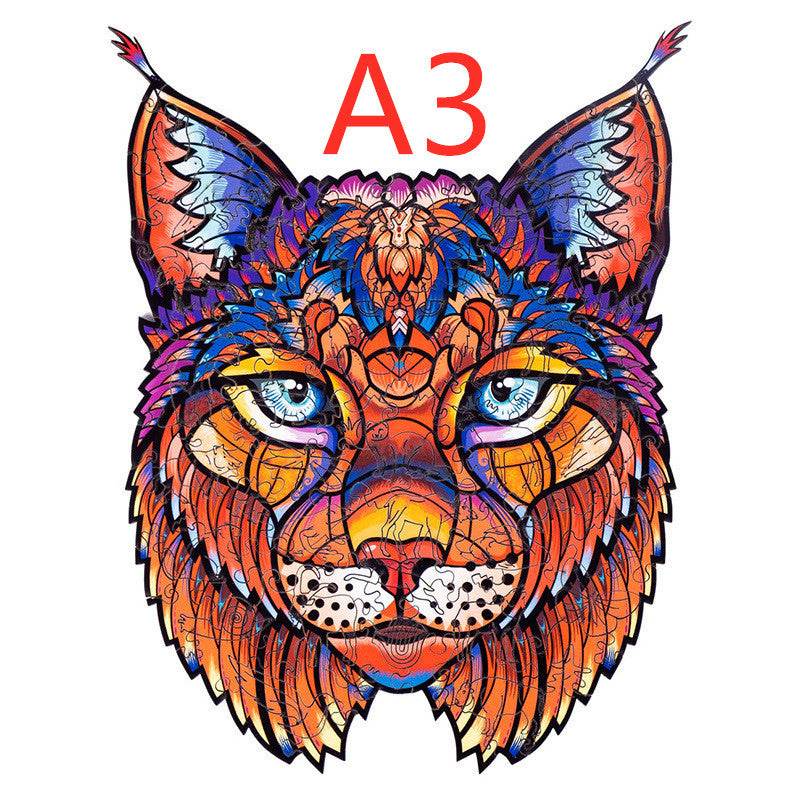 Animal Shaped Wooden Puzzle Play Toy for Kids 14 years above - Velora