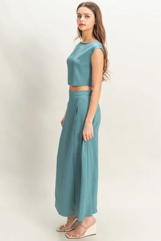 HYFVE Sleeveless Top and Maxi Skirt Set - Velora