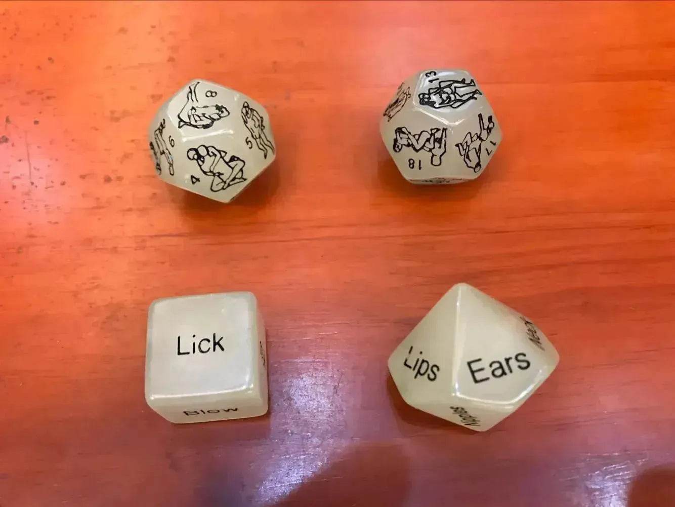 Erotic English Fun Dice Men And Women Flirting Sex Toys - Velora
