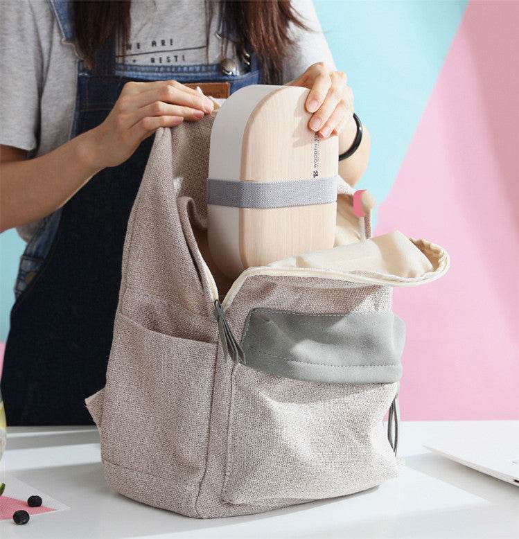 Portable Nordic Style Student Bento Lunch Box with Cutlery - Velora