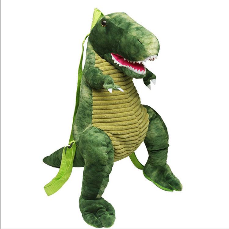3D Dinosaur Kids Backpack – Cute Cartoon Plush Bag - Velora