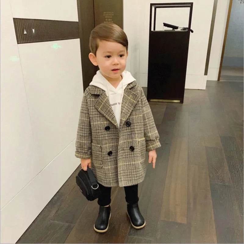 Children Winter Lapel Cardigan Jacket Kids - Velora