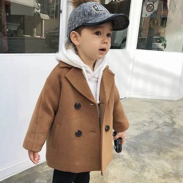 Children Winter Lapel Cardigan Jacket Kids - Velora