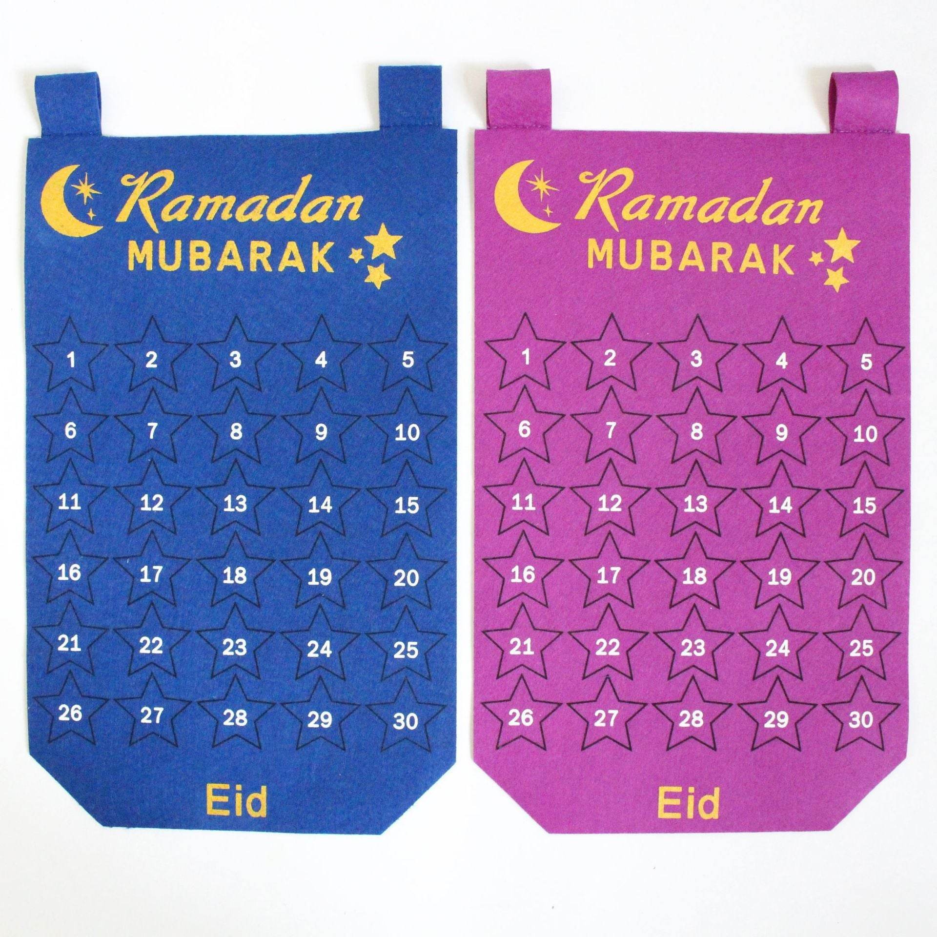 For Eid Al-Fitr And Ramadan, The Cloth Wall Calendar Carries The Bag - Velora