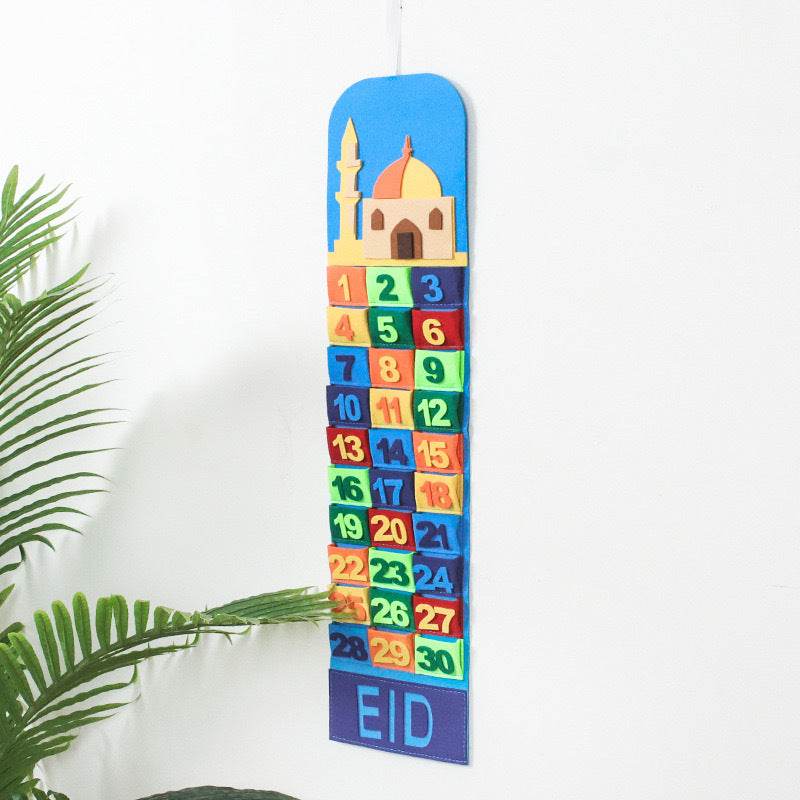 For Eid Al-Fitr And Ramadan, The Cloth Wall Calendar Carries The Bag - Velora