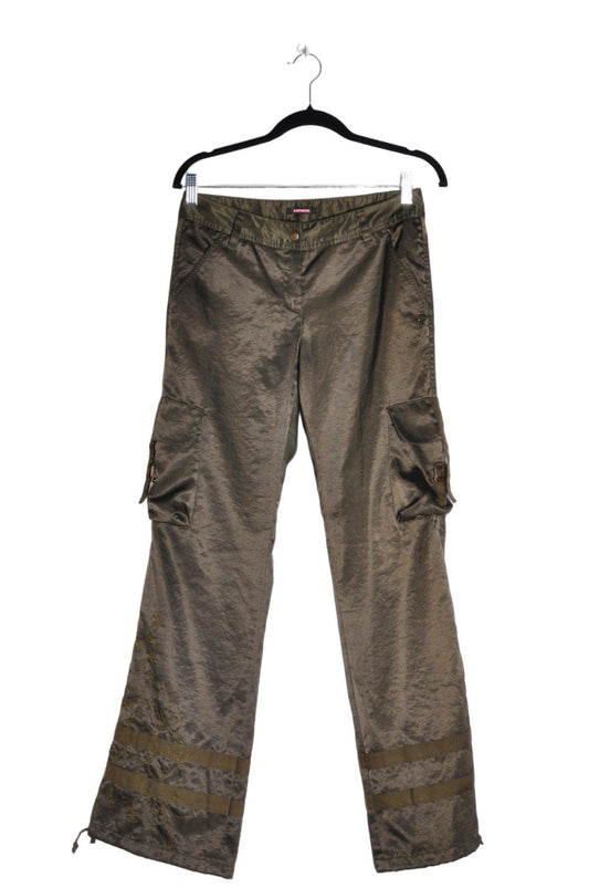 EXPRESS Women Cargo Pants Regular fit in Green - 2 - Velora