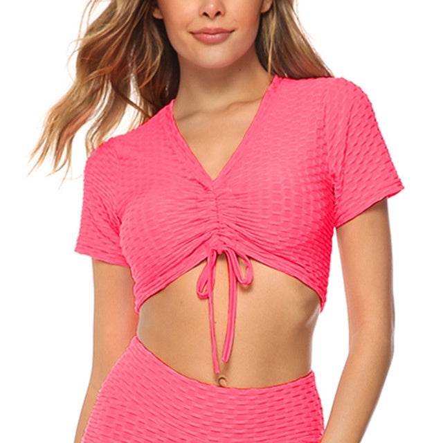 Tank Top Women Crop Gym Yoga Sport Bra Sports Shirts Workout - Velora