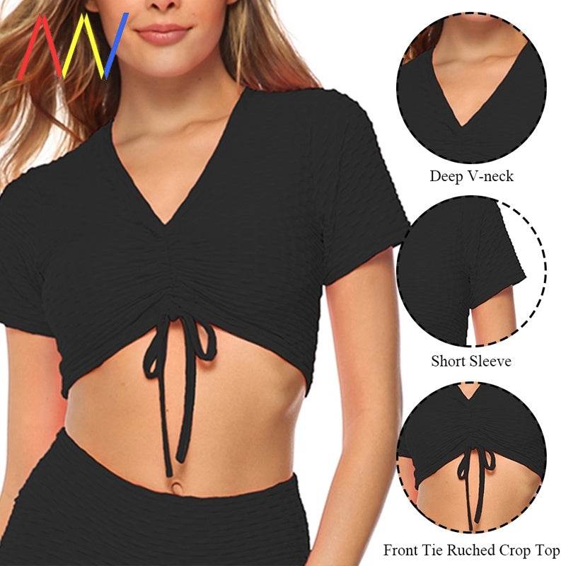 Tank Top Women Crop Gym Yoga Sport Bra Sports Shirts Workout - Velora