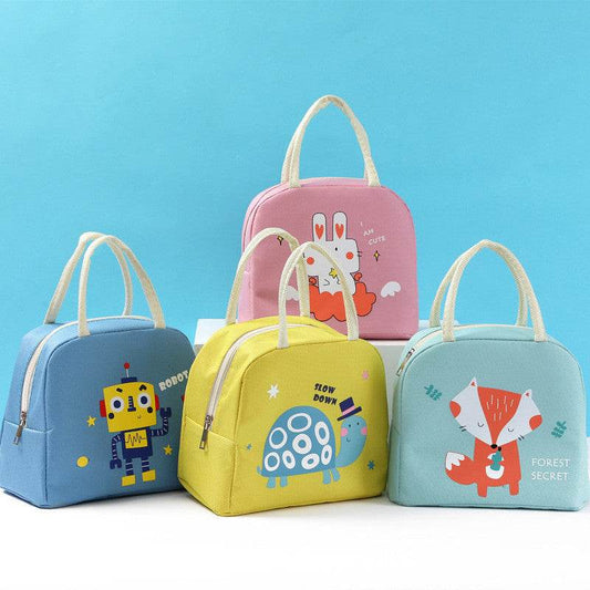 Girls Oxford Cloth Insulated Cartoon Lunch Bag for kids - Velora