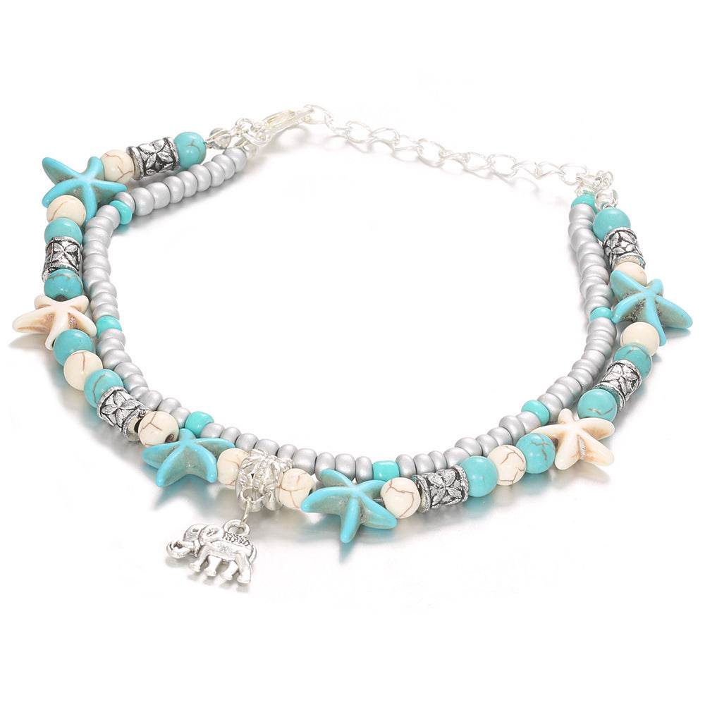 Double Sea Star Rice Bead Jewelry Yoga Beach Jewelry - Velora