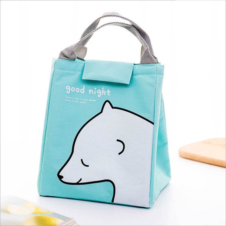 Kids Cartoon Canvas Lunch Bag - Velora