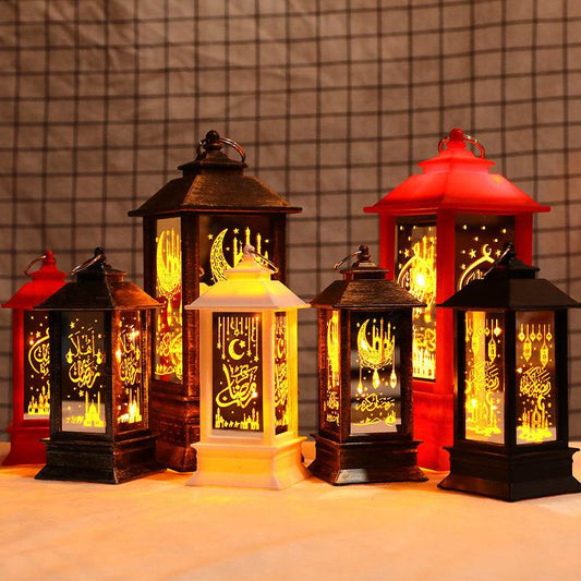 New Plastic LED Wind Lantern Eid Mubarak Gift - Velora