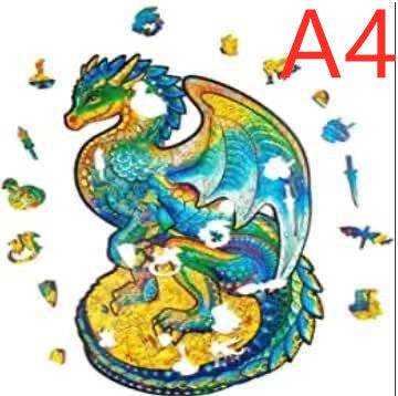 Animal Shaped Wooden Puzzle Play Toy for Kids 14 years above - Velora