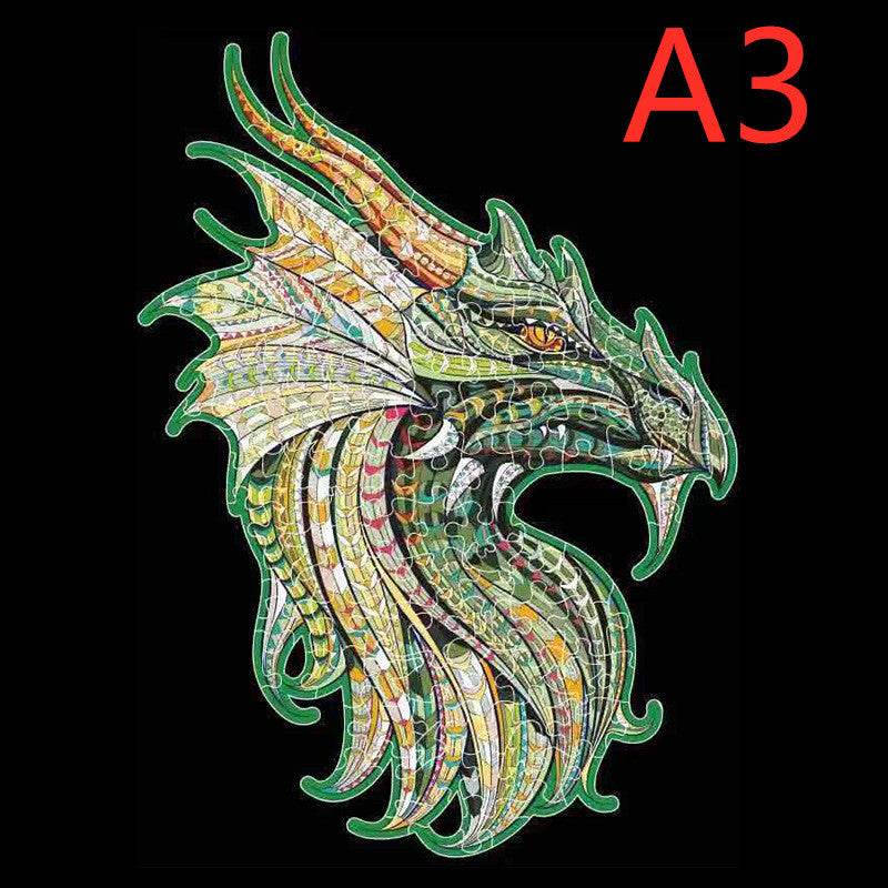 Animal Shaped Wooden Puzzle Play Toy for Kids 14 years above - Velora