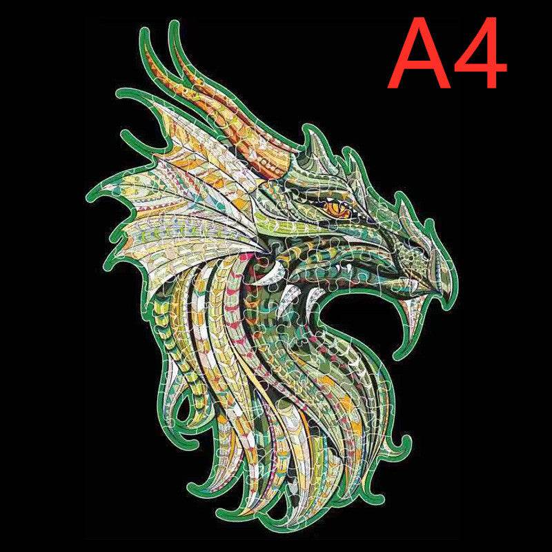 Animal Shaped Wooden Puzzle Play Toy for Kids 14 years above - Velora