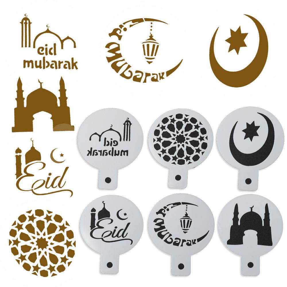 Eid Mubarak Festival Ramadan Cake Decoration Spray Flower Mould - Velora
