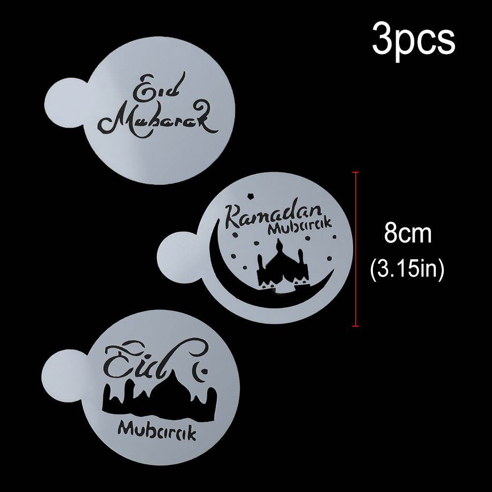 Eid Mubarak Festival Ramadan Cake Decoration Spray Flower Mould - Velora