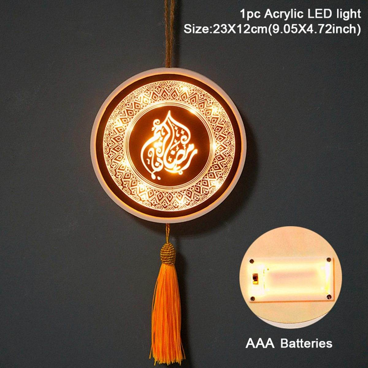 EID Mubarak Moon Star Eid Mubarak Garland LED Curtain String - Velora